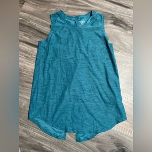Old navy activewear xl blue open back tank top